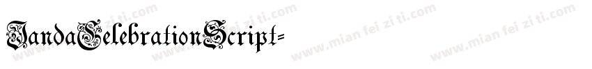 JandaCelebrationScript字体转换