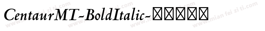 CentaurMT-BoldItalic字体转换