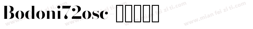 Bodoni72osc字体转换
