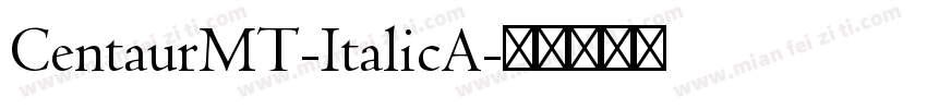 CentaurMT-ItalicA字体转换