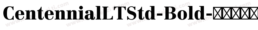 CentennialLTStd-Bold字体转换