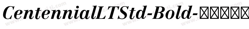 CentennialLTStd-Bold字体转换