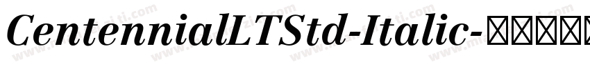 CentennialLTStd-Italic字体转换
