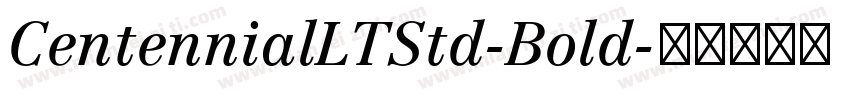 CentennialLTStd-Bold字体转换