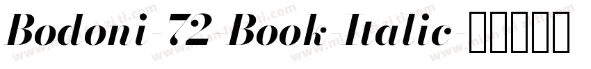 Bodoni-72-Book-Italic字体转换