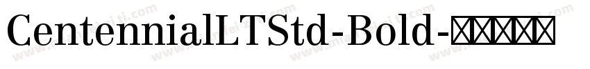 CentennialLTStd-Bold字体转换