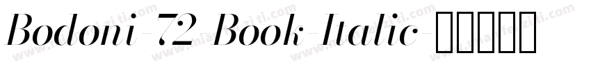 Bodoni-72-Book-Italic字体转换
