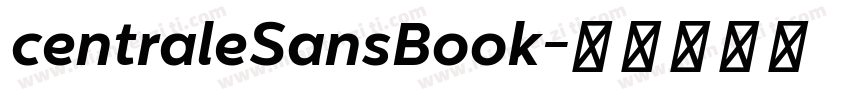 centraleSansBook字体转换