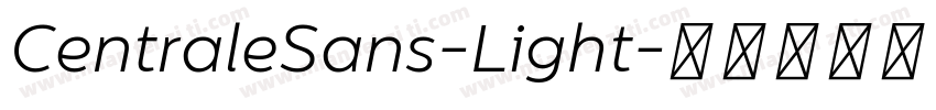 CentraleSans-Light字体转换
