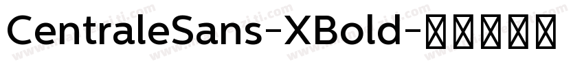 CentraleSans-XBold字体转换
