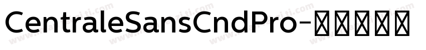 CentraleSansCndPro字体转换