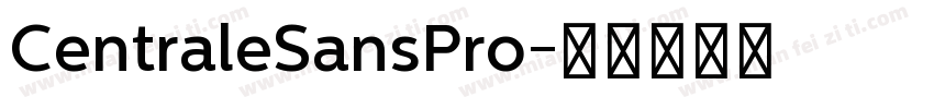 CentraleSansPro字体转换