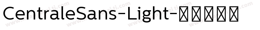 CentraleSans-Light字体转换