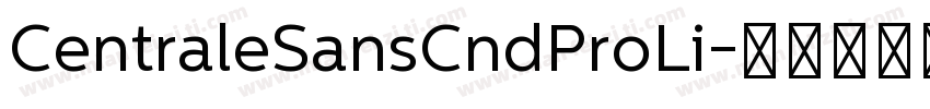 CentraleSansCndProLi字体转换