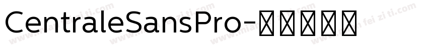 CentraleSansPro字体转换