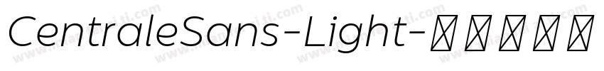 CentraleSans-Light字体转换