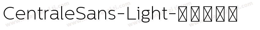 CentraleSans-Light字体转换