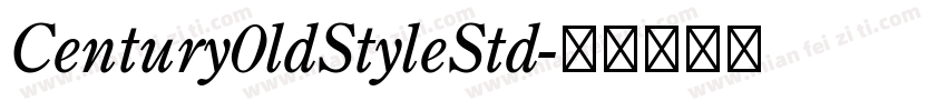 Century0ldStyleStd字体转换