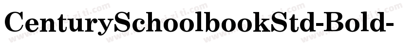 CenturySchoolbookStd-Bold字体转换