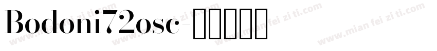 Bodoni72osc字体转换