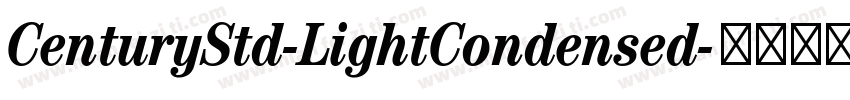 CenturyStd-LightCondensed字体转换