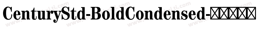 CenturyStd-BoldCondensed字体转换