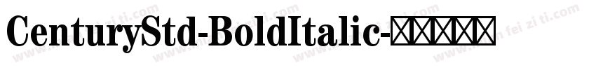 CenturyStd-BoldItalic字体转换