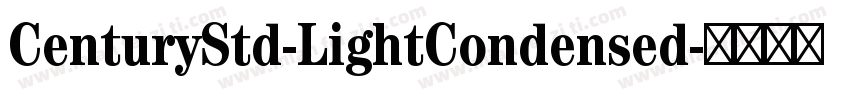 CenturyStd-LightCondensed字体转换
