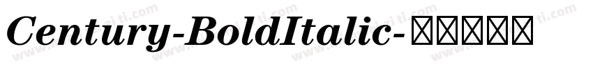 Century-BoldItalic字体转换