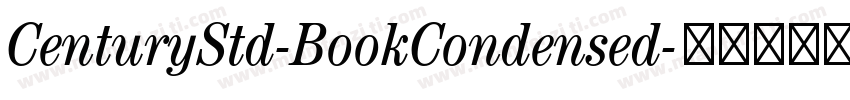 CenturyStd-BookCondensed字体转换