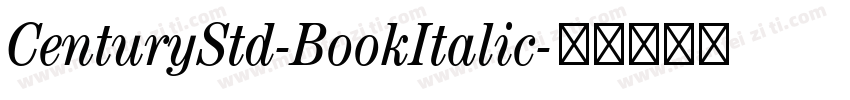 CenturyStd-BookItalic字体转换