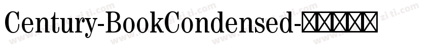 Century-BookCondensed字体转换