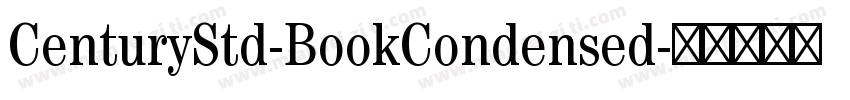 CenturyStd-BookCondensed字体转换