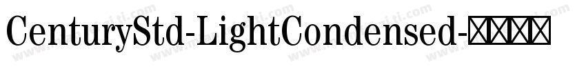 CenturyStd-LightCondensed字体转换