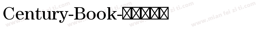 Century-Book字体转换