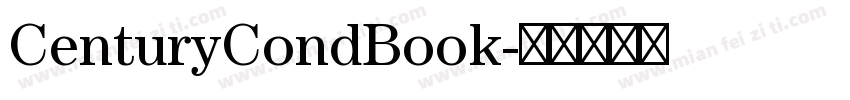 CenturyCondBook字体转换