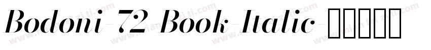 Bodoni-72-Book-Italic字体转换