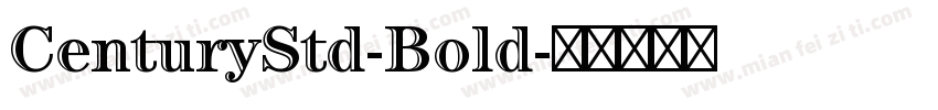 CenturyStd-Bold字体转换