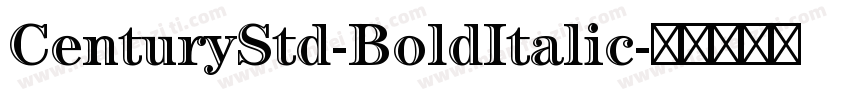 CenturyStd-BoldItalic字体转换