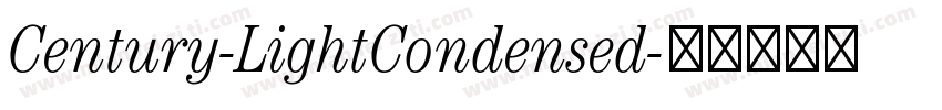 Century-LightCondensed字体转换
