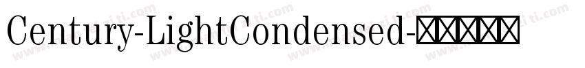 Century-LightCondensed字体转换