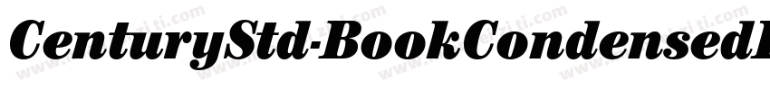 CenturyStd-BookCondensedIt字体转换