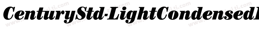 CenturyStd-LightCondensedIt字体转换