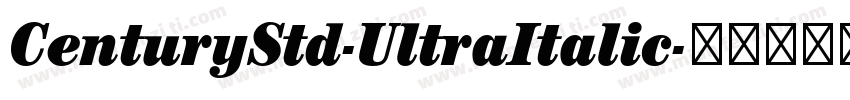 CenturyStd-UltraItalic字体转换