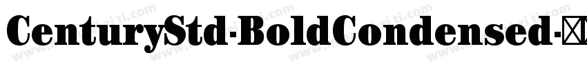 CenturyStd-BoldCondensed字体转换