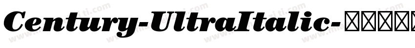 Century-UltraItalic字体转换