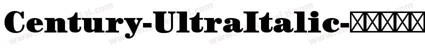 Century-UltraItalic字体转换