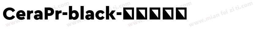 CeraPr-black字体转换