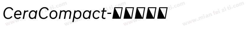 CeraCompact字体转换