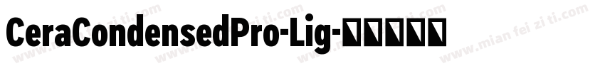 CeraCondensedPro-Lig字体转换
